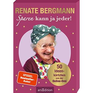 Bergmann Sparen kann ja jeder!: 50 Ideenkärtchen von der Online-Omi Alltagstaugliche Spartipps von der Twitter-Oma im handlichen Kartenboxformat - Preis vom 16.06.2026 05:30:18 h Bergmann Sparen kann ja jeder!: 50 Ideenkärtchen von der Online-Omi Alltagstaugliche Spartipps von der Twitter-Oma im handlichen Kartenboxformat - Preis vom 16.06.2026 05:30:18 h