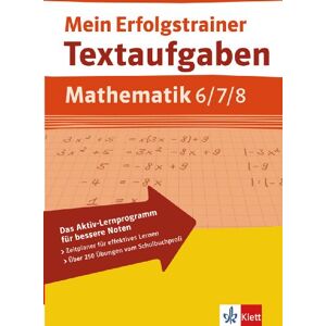Bergmann Mein Erfolgstrainer. Textaufgaben Mathematik 6.-8. Klasse - Preis vom 14.06.2026 05:24:48 h Bergmann Mein Erfolgstrainer. Textaufgaben Mathematik 6.-8. Klasse - Preis vom 14.06.2026 05:24:48 h