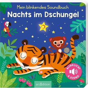Maria Höck - Mein blinkendes Soundbuch – Nachts im Dschungel: Sound mit 1 LED Innovatives Pappbilderbuch mit Sound und Licht für Kleinkinder ab 12 Monaten - Preis vom 13.06.2026 05:28:29 h Maria Höck - Mein blinkendes Soundbuch – Nachts im Dschungel: Sound mit 1 LED Innovatives Pappbilderbuch mit Sound und Licht für Kleinkinder ab 12 Monaten - Preis vom 13.06.2026 05:28:29 h