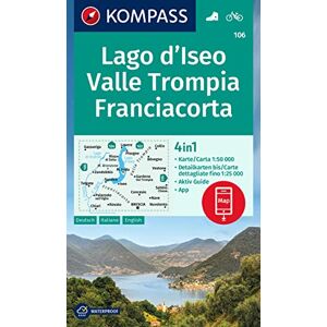 KOMPASS-Karten GmbH - KOMPASS Wanderkarte 106 Lago d'Iseo, Valle Trompia, Franciacorta 1:50.000 - Preis vom 15.06.2026 05:30:30 h KOMPASS-Karten GmbH - KOMPASS Wanderkarte 106 Lago d'Iseo, Valle Trompia, Franciacorta 1:50.000 - Preis vom 15.06.2026 05:30:30 h