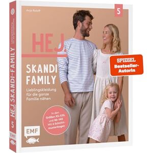 Anja Roloff - Hej. Skandi-Family – Band 5 – Lieblingskleidung für die ganze Familie nähen: aus Webware, Baumwollstoffen, Musselin und Co. – In den Größen XS bis XXL und 86 bis 140 – Mit 6 Schnittmusterbogen - Preis vom 16.06.2026 05:30:18 h Anja Roloff - Hej. Skandi-Family – Band 5 – Lieblingskleidung für die ganze Familie nähen: aus Webware, Baumwollstoffen, Musselin und Co. – In den Größen XS bis XXL und 86 bis 140 – Mit 6 Schnittmusterbogen - Preis vom 16.06.2026 05:30:18 h
