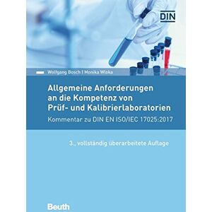 Bosch Allgemeine Anforderungen an die Kompetenz von Prüf- und Kalibrierlaboratorien: Kommentar zu DIN EN ISO/IEC 17025:2018 (Beuth Kommentar) - Preis vom 13.06.2026 05:28:29 h Bosch Allgemeine Anforderungen an die Kompetenz von Prüf- und Kalibrierlaboratorien: Kommentar zu DIN EN ISO/IEC 17025:2018 (Beuth Kommentar) - Preis vom 13.06.2026 05:28:29 h