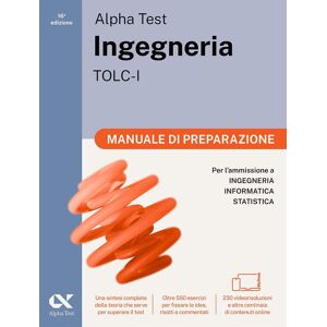Alpha Test. Ingegneria. TOLC-I. Manuale di preparazione. Per l’ammissione a Ingegneria, Informatica e Statistica. Ediz. MyDesk. Con Contenuto digitale per download e accesso online (TestUniversitari) - Preis vom 15.06.2026 05:30:30 h Alpha Test. Ingegneria. TOLC-I. Manuale di preparazione. Per l’ammissione a Ingegneria, Informatica e Statistica. Ediz. MyDesk. Con Contenuto digitale per download e accesso online (TestUniversitari) - Preis vom 15.06.2026 05:30:30 h