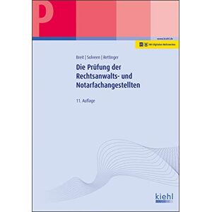 Rainer Breit - Die Prüfung der Rechtsanwalts- und Notarfachangestellten - Preis vom 15.06.2026 05:30:30 h Rainer Breit - Die Prüfung der Rechtsanwalts- und Notarfachangestellten - Preis vom 15.06.2026 05:30:30 h