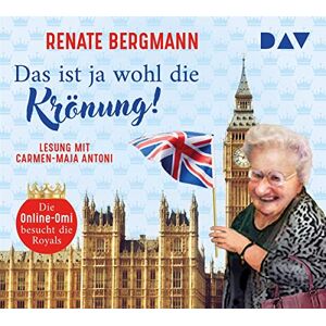 Bergmann Das ist ja wohl die Krönung! Die Online-Omi besucht die Royals: Ungekürzte Lesung mit Carmen-Maja Antoni (2 CDs) - Preis vom 14.06.2026 05:24:48 h Bergmann Das ist ja wohl die Krönung! Die Online-Omi besucht die Royals: Ungekürzte Lesung mit Carmen-Maja Antoni (2 CDs) - Preis vom 14.06.2026 05:24:48 h