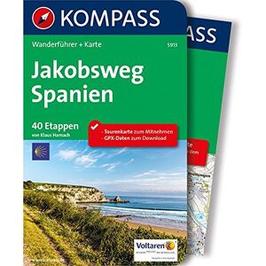 Klaus Harnach - Jakobsweg Spanien: Wanderführer mit Extra-Tourenkarte, 40 Etappen, GPX-Daten zum Download. (KOMPASS-Wanderführer, Band 5913) - Preis vom 16.06.2026 05:30:18 h Klaus Harnach - Jakobsweg Spanien: Wanderführer mit Extra-Tourenkarte, 40 Etappen, GPX-Daten zum Download. (KOMPASS-Wanderführer, Band 5913) - Preis vom 16.06.2026 05:30:18 h