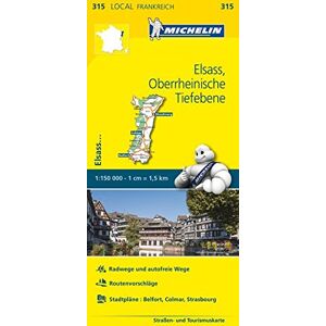 Elsass Oberrheinische Tiefebene: Straßen- und Tourismuskarte 1:150.000 (MICHELIN Localkarten) - Preis vom 10.06.2026 05:35:22 h Elsass Oberrheinische Tiefebene: Straßen- und Tourismuskarte 1:150.000 (MICHELIN Localkarten) - Preis vom 10.06.2026 05:35:22 h