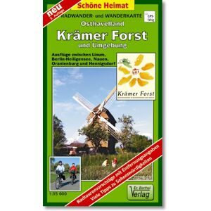 Radwander- und Wanderkarte Osthavelland, Krämer Forst und Umgebung: Ausflüge zwischen Linum, Berlin-Heiligensee, Nauen, Oranienburg und Hennigsdorf. 1:35000 - Preis vom 14.06.2026 05:24:48 h Radwander- und Wanderkarte Osthavelland, Krämer Forst und Umgebung: Ausflüge zwischen Linum, Berlin-Heiligensee, Nauen, Oranienburg und Hennigsdorf. 1:35000 - Preis vom 14.06.2026 05:24:48 h