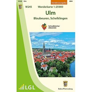 Schwäbischer Albverein e.V. - W245 Ulm - Blaubeuren, Schelklingen: Wanderkarte 1:25.000 (Wanderkarten 1:25 000) - Preis vom 14.06.2026 05:24:48 h Schwäbischer Albverein e.V. - W245 Ulm - Blaubeuren, Schelklingen: Wanderkarte 1:25.000 (Wanderkarten 1:25 000) - Preis vom 14.06.2026 05:24:48 h