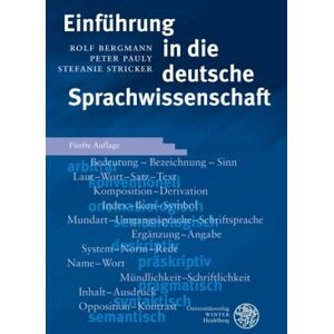 Bergmann Einführung in die deutsche Sprachwissenschaft - Preis vom 14.06.2026 05:24:48 h Bergmann Einführung in die deutsche Sprachwissenschaft - Preis vom 14.06.2026 05:24:48 h