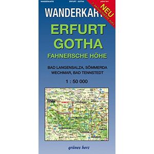 Lutz Gebhardt - Wanderkarte Erfurt, Gotha: Mit Bad Langensalza, Gebesee, Waltershausen, Neudietendorf. Maßstab 1:50.000. (Wanderkarten 1:50.000) - Preis vom 14.06.2026 05:24:48 h Lutz Gebhardt - Wanderkarte Erfurt, Gotha: Mit Bad Langensalza, Gebesee, Waltershausen, Neudietendorf. Maßstab 1:50.000. (Wanderkarten 1:50.000) - Preis vom 14.06.2026 05:24:48 h