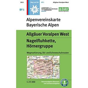 Deutscher Alpenverein e.V. - Allgäuer Voralpen West, Nagelfluhkette, Hörnergruppe: Topographische Karte, mit Wegmarkierungen, Ski- und Schneeschuhrouten (Alpenvereinskarten) - Preis vom 13.06.2026 05:28:29 h Deutscher Alpenverein e.V. - Allgäuer Voralpen West, Nagelfluhkette, Hörnergruppe: Topographische Karte, mit Wegmarkierungen, Ski- und Schneeschuhrouten (Alpenvereinskarten) - Preis vom 13.06.2026 05:28:29 h