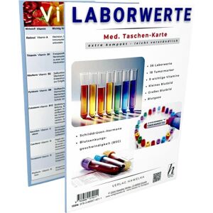 Uwe Hawelka Verlag - Laborwerte - extra kompakt & leicht verständlich - Faltkarte A6 - Patienten-Ratgeber & Fachliteratur: 56 Blut-Normalwerte, Blutbild, 18 Tumormarker, ... Schilddrüsenhormone & Vitamine - Preis vom 15.06.2026 05:30:30 h Uwe Hawelka Verlag - Laborwerte - extra kompakt & leicht verständlich - Faltkarte A6 - Patienten-Ratgeber & Fachliteratur: 56 Blut-Normalwerte, Blutbild, 18 Tumormarker, ... Schilddrüsenhormone & Vitamine - Preis vom 15.06.2026 05:30:30 h