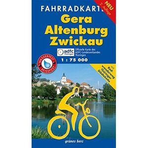 Fahrradkarte Gera, Altenburg, Zwickau: Mit Radwanderweg Thüringer Städtekette. Mit Tourentipps. Offizielle Karte des ADFC-Landesverbandes Thüringen. ... und reißfest (Fahrradkarten) - Preis vom 13.06.2026 05:28:29 h Fahrradkarte Gera, Altenburg, Zwickau: Mit Radwanderweg Thüringer Städtekette. Mit Tourentipps. Offizielle Karte des ADFC-Landesverbandes Thüringen. ... und reißfest (Fahrradkarten) - Preis vom 13.06.2026 05:28:29 h