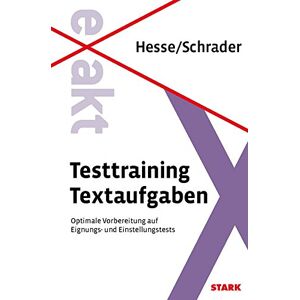 Jürgen Hesse - Hesse/Schrader: EXAKT - Testtraining Textaufgaben + eBook - Preis vom 16.06.2026 05:30:18 h Jürgen Hesse - Hesse/Schrader: EXAKT - Testtraining Textaufgaben + eBook - Preis vom 16.06.2026 05:30:18 h