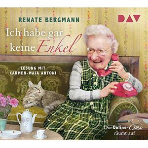 Bergmann Ich habe gar keine Enkel. Die Online-Omi räumt auf: Lesung mit Carmen-Maja Antoni (3 CDs) - Preis vom 14.06.2026 05:24:48 h Bergmann Ich habe gar keine Enkel. Die Online-Omi räumt auf: Lesung mit Carmen-Maja Antoni (3 CDs) - Preis vom 14.06.2026 05:24:48 h