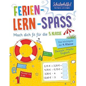 Bergmann Ferien-Lern-Spaß Mach dich fit für die 5. Klasse: Das Wichtigste der 4. Klasse Deutsch • Mathe • Englisch - Preis vom 14.06.2026 05:24:48 h Bergmann Ferien-Lern-Spaß Mach dich fit für die 5. Klasse: Das Wichtigste der 4. Klasse Deutsch • Mathe • Englisch - Preis vom 14.06.2026 05:24:48 h