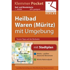 Klaus Klemmer - Klemmer Pocket Rad- und Wanderkarte Heilbad Waren (Müritz) mit Umgebung: GPS geeignet, Touren-Tipps auf der Rückseite, 1:50000 - Preis vom 14.06.2026 05:24:48 h Klaus Klemmer - Klemmer Pocket Rad- und Wanderkarte Heilbad Waren (Müritz) mit Umgebung: GPS geeignet, Touren-Tipps auf der Rückseite, 1:50000 - Preis vom 14.06.2026 05:24:48 h