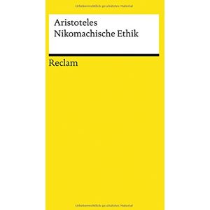 Aristoteles - Nikomachische Ethik (Reclams Universal-Bibliothek) - Preis vom 16.06.2026 05:30:18 h Aristoteles - Nikomachische Ethik (Reclams Universal-Bibliothek) - Preis vom 16.06.2026 05:30:18 h
