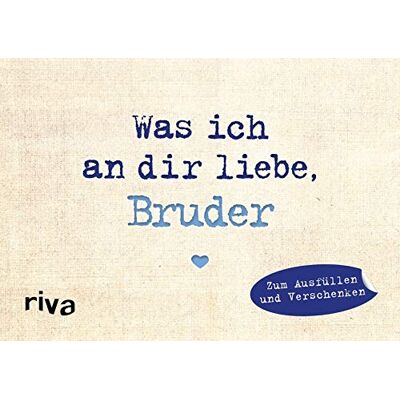 Alexandra Reinwarth - Was ich an dir liebe, Bruder – Miniversion: Zum Ausfüllen und Verschenken - Preis vom 24.06.2026 07:42:13 h Alexandra Reinwarth - Was ich an dir liebe, Bruder – Miniversion: Zum Ausfüllen und Verschenken - Preis vom 24.06.2026 07:42:13 h