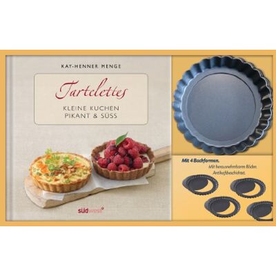 Kay-Henner Menge - Tartelettes-Set: Kleine Kuchen pikant & süß. Buch mit Förmchen - Preis vom 22.06.2026 23:23:57 h Kay-Henner Menge - Tartelettes-Set: Kleine Kuchen pikant & süß. Buch mit Förmchen - Preis vom 22.06.2026 23:23:57 h
