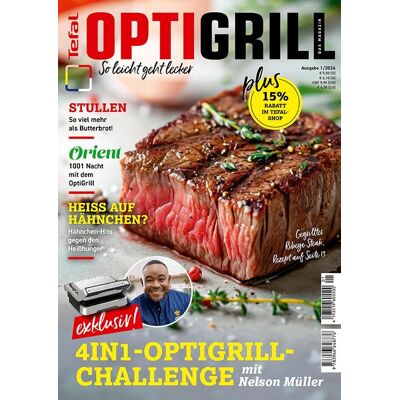 Heel Verlag - Tefal OptiGrill Magazin Heft Nr. 1-2024 So leicht geht lecker: Das Original von Tefal mit Rezepten von Nelson Müller - Preis vom 07.08.2026 11:47:26 h Heel Verlag - Tefal OptiGrill Magazin Heft Nr. 1-2024 So leicht geht lecker: Das Original von Tefal mit Rezepten von Nelson Müller - Preis vom 07.08.2026 11:47:26 h