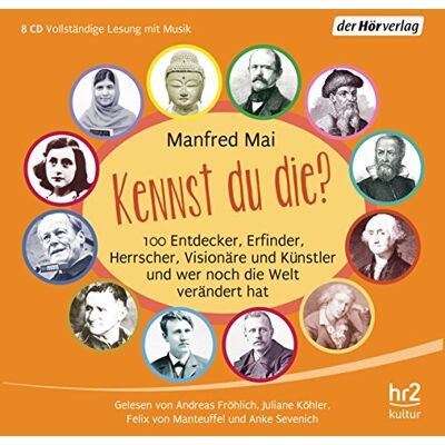 Manfred Mai - Kennst du die?: 100 Entdecker, Erfinder, Herrscher, Visionäre und Künstler und wer noch die Welt verändert hat - Preis vom 22.06.2026 23:23:57 h Manfred Mai - Kennst du die?: 100 Entdecker, Erfinder, Herrscher, Visionäre und Künstler und wer noch die Welt verändert hat - Preis vom 22.06.2026 23:23:57 h
