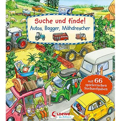 Loewe Meine allerersten Bücher - Suche und finde! - Autos, Bagger, Mähdrescher: mit 66 spielerischen Suchaufgaben - Kindgerechte Suchaufgaben und Wimmelbilder für die Förderung der ... - Ab 2 Jahren (Loewe von Anfang an) - Preis vom 22.09.2026 03:35:57 h Loewe Meine allerersten Bücher - Suche und finde! - Autos, Bagger, Mähdrescher: mit 66 spielerischen Suchaufgaben - Kindgerechte Suchaufgaben und Wimmelbilder für die Förderung der ... - Ab 2 Jahren (Loewe von Anfang an) - Preis vom 22.09.2026 03:35:57 h