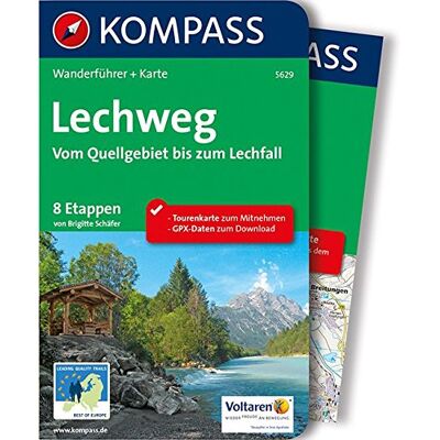 Brigitte Schäfer - Lechweg - Vom Quellgebiet bis zum Lechfall: Wanderführer mit Extra-Tourenkarte, 8 Etappen, GPX-Daten zum Download (KOMPASS-Wanderführer, Band 5629) - Preis vom 20.06.2026 05:23:55 h Brigitte Schäfer - Lechweg - Vom Quellgebiet bis zum Lechfall: Wanderführer mit Extra-Tourenkarte, 8 Etappen, GPX-Daten zum Download (KOMPASS-Wanderführer, Band 5629) - Preis vom 20.06.2026 05:23:55 h