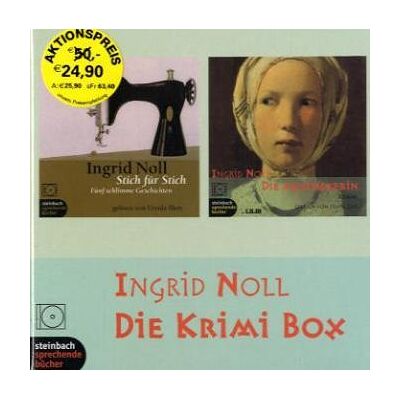 Ingrid Noll - Die Krimi-Box. 8 CDs . Die Apothekerin. Strich für Strich - Fünf schlimme Geschichten - Preis vom 22.06.2026 11:45:37 h Ingrid Noll - Die Krimi-Box. 8 CDs . Die Apothekerin. Strich für Strich - Fünf schlimme Geschichten - Preis vom 22.06.2026 11:45:37 h