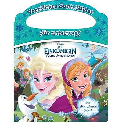 Phoenix Disney Die Eiskönigin - Verrückte Such-Bilder für unterwegs - Wimmelbuch - Pappbilderbuch mit Stift und abwischbaren Seiten ab 3 Jahren - Preis vom 07.08.2026 11:47:26 h Phoenix Disney Die Eiskönigin - Verrückte Such-Bilder für unterwegs - Wimmelbuch - Pappbilderbuch mit Stift und abwischbaren Seiten ab 3 Jahren - Preis vom 07.08.2026 11:47:26 h