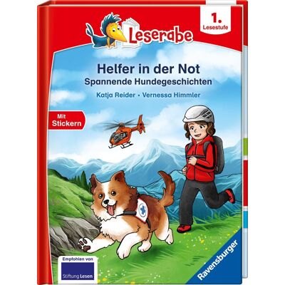 Katja Reider - Helfer in der Not - Spannende Hundegeschichten - lesen lernen mit dem Leseraben - Erstlesebuch - Kinderbuch ab 6 Jahren - Lesenlernen 1. Klasse Jungen und Mädchen (Leserabe 1. Klasse) (1. Lesestufe) - Preis vom 17.06.2026 05:34:31 h Katja Reider - Helfer in der Not - Spannende Hundegeschichten - lesen lernen mit dem Leseraben - Erstlesebuch - Kinderbuch ab 6 Jahren - Lesenlernen 1. Klasse Jungen und Mädchen (Leserabe 1. Klasse) (1. Lesestufe) - Preis vom 17.06.2026 05:34:31 h