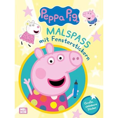 Peppa Wutz: Malspaß mit Fensterstickern: Mit 10 selbstklebenden, wiederverwendbaren Stickern Peppa, Schorsch und Co im Kinderzimmer - Preis vom 22.06.2026 23:23:57 h Peppa Wutz: Malspaß mit Fensterstickern: Mit 10 selbstklebenden, wiederverwendbaren Stickern Peppa, Schorsch und Co im Kinderzimmer - Preis vom 22.06.2026 23:23:57 h