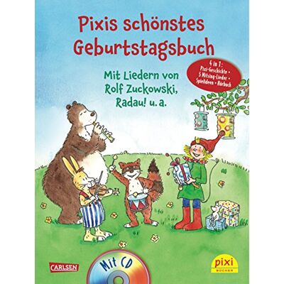 Lucia Fischer - Pixis schönstes Geburtstagsbuch: Mit CD mit Liedern von Rolf Zuckowski, Radau! u.a. 4 in 1: Pixi-Geschichte + 5 Mitsinglieder + Spielideen + Hörbuch - Preis vom 25.06.2026 23:23:36 h Lucia Fischer - Pixis schönstes Geburtstagsbuch: Mit CD mit Liedern von Rolf Zuckowski, Radau! u.a. 4 in 1: Pixi-Geschichte + 5 Mitsinglieder + Spielideen + Hörbuch - Preis vom 25.06.2026 23:23:36 h