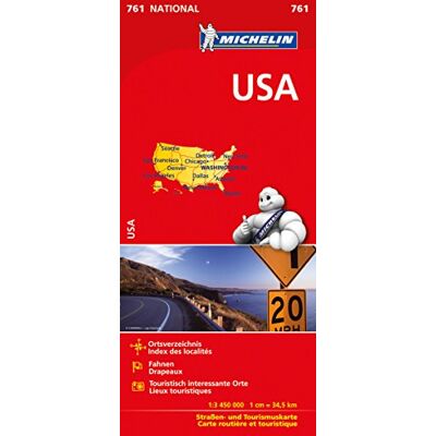 USA: Straßen- und Tourismuskarte 1:3.450.000 (Michelin Nationalkarte) - Preis vom 21.06.2026 05:42:24 h USA: Straßen- und Tourismuskarte 1:3.450.000 (Michelin Nationalkarte) - Preis vom 21.06.2026 05:42:24 h