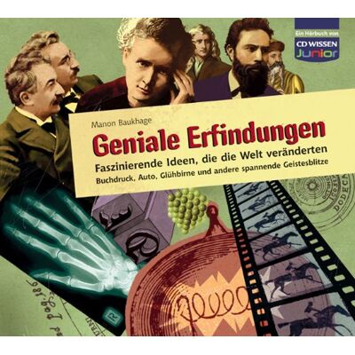 Manon Baukhage - CD WISSEN Junior - Geniale Erfindungen - Faszinierende Ideen, die die Welt veränderten - Buchdruck, Auto, Glühbirne und andere spannende Geistesblitze, 3 CDs - Preis vom 24.06.2026 07:42:13 h Manon Baukhage - CD WISSEN Junior - Geniale Erfindungen - Faszinierende Ideen, die die Welt veränderten - Buchdruck, Auto, Glühbirne und andere spannende Geistesblitze, 3 CDs - Preis vom 24.06.2026 07:42:13 h