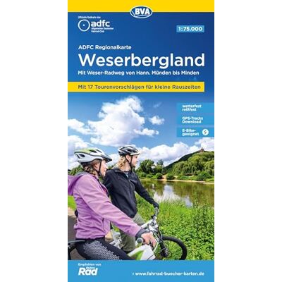 Allgemeiner Deutscher Fahrrad-Club e.V. (ADFC) - ADFC-Regionalkarte Weserbergland, 1:75.000, mit Tagestourenvorschlägen, reiß- und wetterfest, E-Bike-geeignet, GPS-Tracks Download: Mit Weser-Radweg ... bis Minden (ADFC-Regionalkarte 1:75000) - Preis vom 1 Allgemeiner Deutscher Fahrrad-Club e.V. (ADFC) - ADFC-Regionalkarte Weserbergland, 1:75.000, mit Tagestourenvorschlägen, reiß- und wetterfest, E-Bike-geeignet, GPS-Tracks Download: Mit Weser-Radweg ... bis Minden (ADFC-Regionalkarte 1:75000) - Preis vom 1