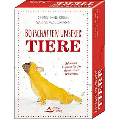 Christiane Krieg - Botschaften unserer Tiere - Liebevolle Impulse für die Mensch-Tier-Beziehung: - Set mit Buch und 40 Karten - Preis vom 24.06.2026 07:42:13 h Christiane Krieg - Botschaften unserer Tiere - Liebevolle Impulse für die Mensch-Tier-Beziehung: - Set mit Buch und 40 Karten - Preis vom 24.06.2026 07:42:13 h