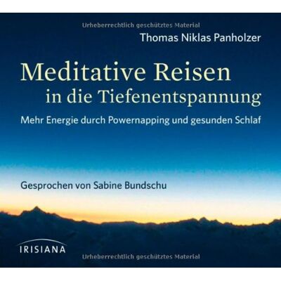 Panholzer, Thomas Niklas - Meditative Reisen in die Tiefenentspannung CD: Mehr Energie durch Powernapping und gesunden Schlaf - Preis vom 24.06.2026 19:44:00 h Panholzer, Thomas Niklas - Meditative Reisen in die Tiefenentspannung CD: Mehr Energie durch Powernapping und gesunden Schlaf - Preis vom 24.06.2026 19:44:00 h