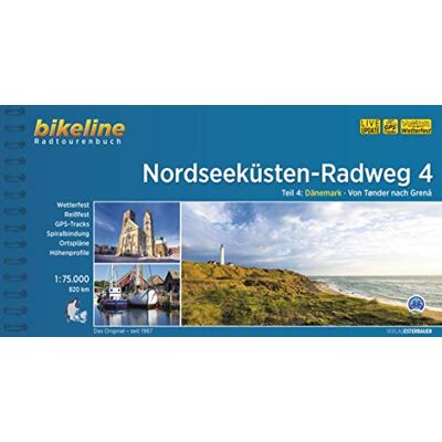 Esterbauer Verlag - Nordseeküsten-Radweg. 1:75000 / Nordseeküsten-Radweg Teil 4: Dänemark - Von Tønder nach Grenâ, 820 km, 1:75.000, wetterfest/reißfest, GPS-Tracks Download, LiveUpdate - Preis vom 20.06.2026 05:23:55 h Esterbauer Verlag - Nordseeküsten-Radweg. 1:75000 / Nordseeküsten-Radweg Teil 4: Dänemark - Von Tønder nach Grenâ, 820 km, 1:75.000, wetterfest/reißfest, GPS-Tracks Download, LiveUpdate - Preis vom 20.06.2026 05:23:55 h