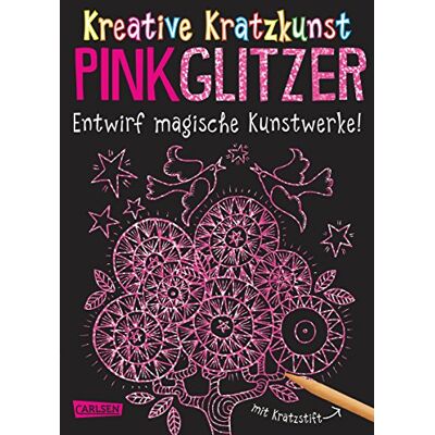 Anton Poitier - Kreative Kratzkunst: Pink Glitzer: Set mit 10 Kratzbildern, Anleitungsbuch und Holzstift - Preis vom 20.06.2026 05:23:55 h Anton Poitier - Kreative Kratzkunst: Pink Glitzer: Set mit 10 Kratzbildern, Anleitungsbuch und Holzstift - Preis vom 20.06.2026 05:23:55 h