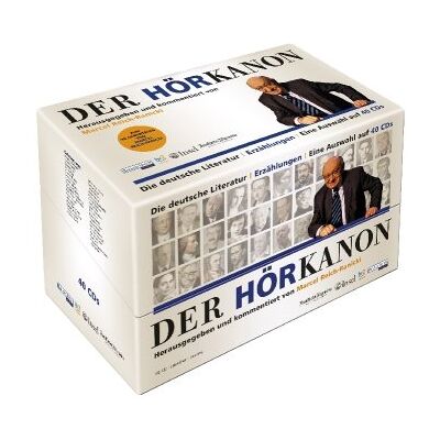 DER HÖRKANON - Herausgegeben und kommentiert von Marcel Reich-Ranicki: Die deutsche Literatur - Erzählungen - Eine Auswahl auf 40 CDs - - Preis vom 26.06.2026 19:40:26 h DER HÖRKANON - Herausgegeben und kommentiert von Marcel Reich-Ranicki: Die deutsche Literatur - Erzählungen - Eine Auswahl auf 40 CDs - - Preis vom 26.06.2026 19:40:26 h