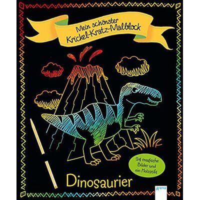 Ilka Röhling - Mein schönster Krickel-Kratz-Malblock. Dinosaurier: Beschäftigungsbuch für Kinder ab 5 Jahren mit 24 magischen Bildern und einem Holzstift - Preis vom 22.06.2026 23:23:57 h Ilka Röhling - Mein schönster Krickel-Kratz-Malblock. Dinosaurier: Beschäftigungsbuch für Kinder ab 5 Jahren mit 24 magischen Bildern und einem Holzstift - Preis vom 22.06.2026 23:23:57 h