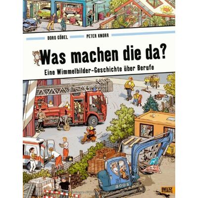 Doro Göbel - Was machen die da?: Eine Wimmelbilder-Geschichte über Berufe. Vierfarbiges Papp-Bilderbuch - Preis vom 22.09.2026 03:35:57 h Doro Göbel - Was machen die da?: Eine Wimmelbilder-Geschichte über Berufe. Vierfarbiges Papp-Bilderbuch - Preis vom 22.09.2026 03:35:57 h