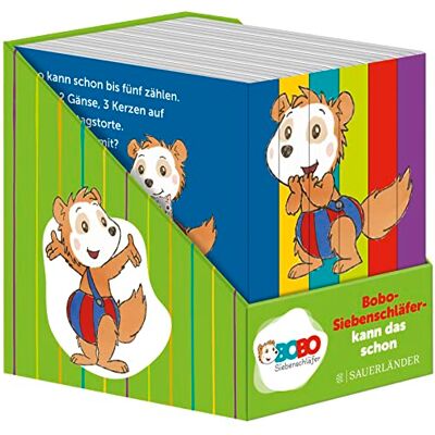 Bobo Siebenschläfer kann das schon: Allererstes Lernen: Farben, Zahlen, Jahreszeiten, Gegensätze, Draußen, Zuhause Würfel-Box mit 6 Mini-Büchern - Preis vom 16.06.2026 05:30:18 h Bobo Siebenschläfer kann das schon: Allererstes Lernen: Farben, Zahlen, Jahreszeiten, Gegensätze, Draußen, Zuhause Würfel-Box mit 6 Mini-Büchern - Preis vom 16.06.2026 05:30:18 h
