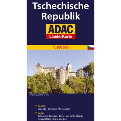 ADAC Kartografie - ADAC Länderkarte Tschechische Republik 1:300.000: Register: Legende, Citypläne, Ortsregister mit Postleitzahlen. Karte: Sehenswürdigkeiten, Natur- und Nationalparks, landschaftlich schöne Strecken - Preis vom 26.06.2026 07:41:50 h ADAC Kartografie - ADAC Länderkarte Tschechische Republik 1:300.000: Register: Legende, Citypläne, Ortsregister mit Postleitzahlen. Karte: Sehenswürdigkeiten, Natur- und Nationalparks, landschaftlich schöne Strecken - Preis vom 26.06.2026 07:41:50 h