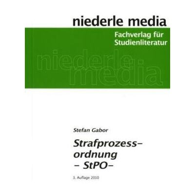 Stefan Gabor - Strafprozessordnung - StPO - - Preis vom 22.09.2026 03:35:57 h Stefan Gabor - Strafprozessordnung - StPO - - Preis vom 22.09.2026 03:35:57 h