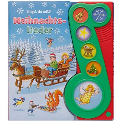 Phoenix International Publications Germany GmbH - Weihnachtslieder - Liederbuch mit Sound - Pappbilderbuch mit 6 Melodien - Preis vom 22.09.2026 03:35:57 h Phoenix International Publications Germany GmbH - Weihnachtslieder - Liederbuch mit Sound - Pappbilderbuch mit 6 Melodien - Preis vom 22.09.2026 03:35:57 h