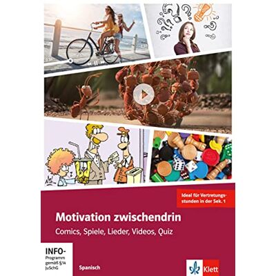 Vega+ Motivation zwischendrin: Comics, Spiele Lieder, Videos, Quiz / Vertretungsstunden Spanisch. Buch + DVD-ROM - Preis vom 23.06.2026 11:45:09 h Vega+ Motivation zwischendrin: Comics, Spiele Lieder, Videos, Quiz / Vertretungsstunden Spanisch. Buch + DVD-ROM - Preis vom 23.06.2026 11:45:09 h