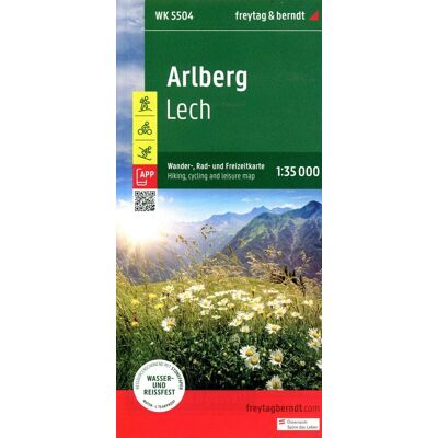 Arlberg, Wander-, Rad- und Freizeitkarte 1:35.000, freytag & berndt, WK 5504: Lech, mit APP, wasserfest und reißfest (freytag & berndt Wander-Rad-Freizeitkarten, Band 5504) - Preis vom 20.06.2026 05:23:55 h Arlberg, Wander-, Rad- und Freizeitkarte 1:35.000, freytag & berndt, WK 5504: Lech, mit APP, wasserfest und reißfest (freytag & berndt Wander-Rad-Freizeitkarten, Band 5504) - Preis vom 20.06.2026 05:23:55 h
